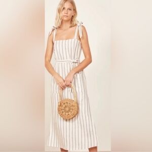 Reformation linen dress L